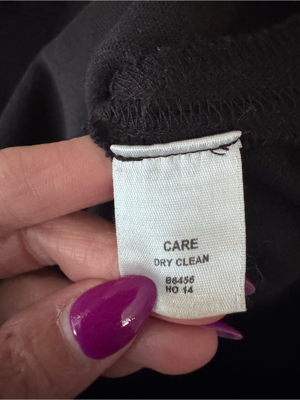 Madewell Black Oversized Knit Dress Leather Trim Pique Ponte M $128 - Picture 7 of 11